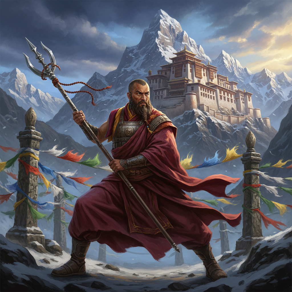 Tibetan Warrior Monk